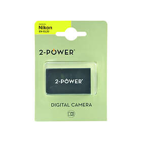 2-Power Digitalkamera Batteri Nikon 7.4v 800mAh (EN-EL20)