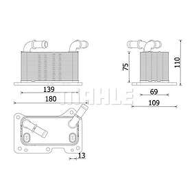 CLC Oljekylare, motor Mahle 323 000P