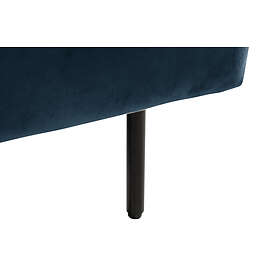 Papillon Sammetsfåtölj Blå