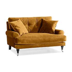 Andrew Loveseat Sammet Amber/Krom