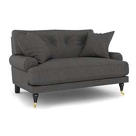 Andrew Loveseat Mörkgrå/Mässing