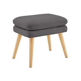 Marilee Loungefåtölj med Fotpall Tyg/Antracit 62415255