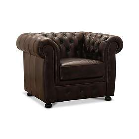 Birmingham Fåtölj läder/spalt brun 035108060