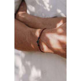 Scottsberry Brunt Läderarmband Minimalista