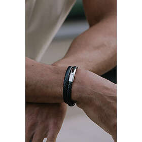 Scottsberry Svart Läderarmband Dual Prestige