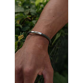 Scottsberry Olivgrönt Läderarmband Classic Silver