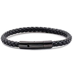 Scottsberry svart läderarmband med spänne
