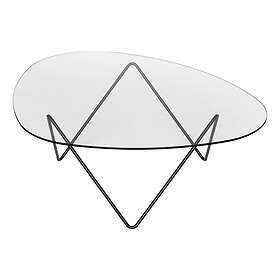 GUBI Pedrera Coffee Table Glass - Brass Semi Matt