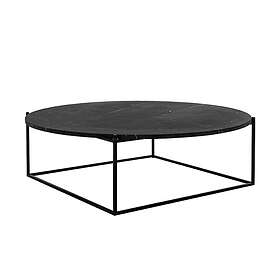 Wendelbo Circle Coffee Table - Black Marble/Black