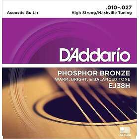 D'Addario EJ38H Phosphor Bronze High Strung Nashville Tuning