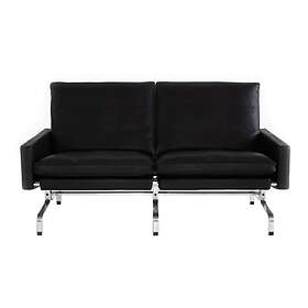 Fritz Hansen PK31 2-Seat Sofa Aura Black