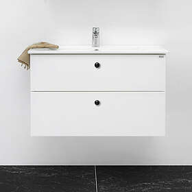 4AQUA Tvättställsskåp Slim H Med 2 Lådor UH100M