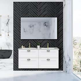 4AQUA Tvättställsskåp Slim H Med 4 Lådor & Ramlucka UH120RDB