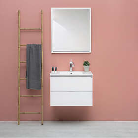 4AQUA Tvättställsskåp Slim Med 2 Lådor & Grepplist U60M1