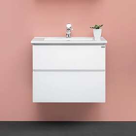 4AQUA Tvättställsskåp Slim H Med 2 Lådor & Grepplist UH80M1