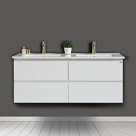 4AQUA Tvättställsskåp Slim Med 4 Lådor & Grepplist U120DB1