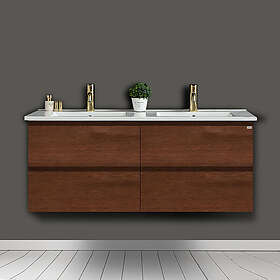 4AQUA Tvättställsskåp Slim Med 4 Lådor & Grepplist U120DK1