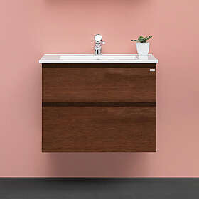 4AQUA Tvättställsskåp Slim H Med 2 Lådor & Grepplist UH80K1