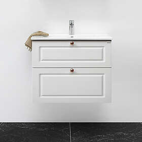 4AQUA Tvättställsskåp Slim H Med 2 Lådor & Infräst Ram UH80UB