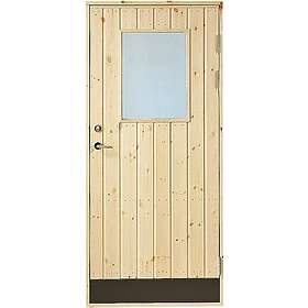 Jabo Förrådsdörr 18 Rak Glas 9x20 / Höger