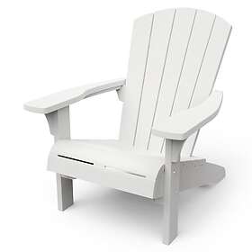 vidaXL Keter Adirondackstol Troy vit 428407