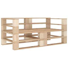 vidaXL Pallsoffa 2-sits trä 3052144