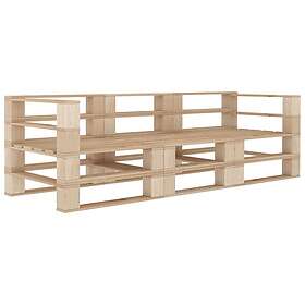 vidaXL Pallsoffa 3-sits trä 3052145