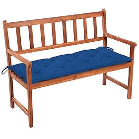 vidaXL Trädgårdsbench med dyna 120 cm massivt akaciaträ 3063793