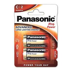 Panasonic 1,5V C, Lr14 2-Pack Alkaline Propower
