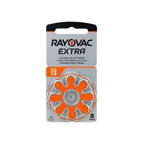 Rayovac 13 Hörapparatsbatteri 10X8st