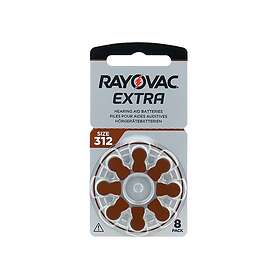 Rayovac 312 Hörapparatsbatteri 10X8st