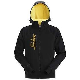 Snickers HOODIE LOGO HEL ZIP SVART STL S