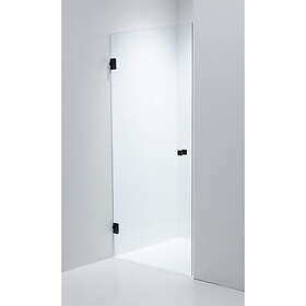 Duschbyggarna Duschdörr Swing Design Mattsvart 700x1913 mm / Stripe / Vänsterhängd