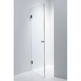 Duschbyggarna Duschdörr Swing Design Krom 700x1913 mm / Stripe / Vänsterhängd
