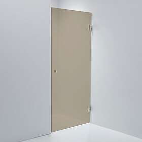 Duschbyggarna Duschdörr Swing Design Rostfri 700x1913 mm / Bruntonat / Högerhängd