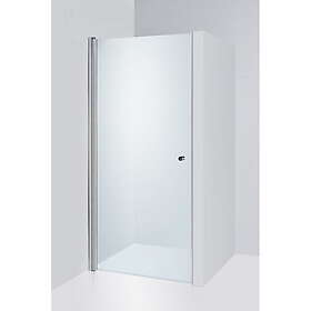 Duschbyggarna Duschdörr Swing De Luxe 700x1900 mm / Mattsvart / Bruntonat