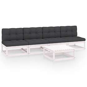 vidaXL Lounge-ryhmä med dynor 5 delar massiv furu 3076395