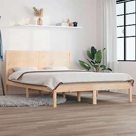 vidaXL Bed Frame massivt trä 135x190 cm liten dubbelsäng 3104128