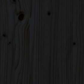 vidaXL Sängynrunko svart massivt trä 90x190 cm 3FT6 3104707