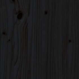 vidaXL Sängynrunko med huvudgavel svart 5FT King Size massivt trä 3193930