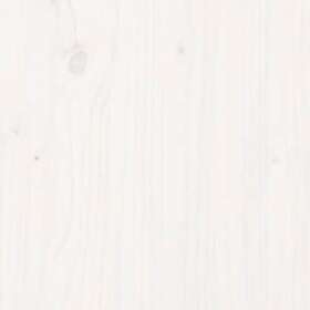 vidaXL Sängram med huvudgavel vit 90x200 cm massivt trä 3194557