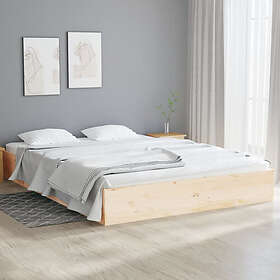 vidaXL Bed Frame massivt trä 135x190 cm 820077