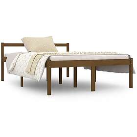 vidaXL Seng Ramme honungsbrun massiv furu 140x190 cm 810597