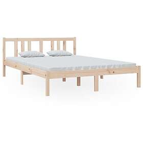 vidaXL Sängynrunko massivt trä 140x200 cm 814884