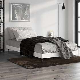 vidaXL Sängynrunko vit 90x190 cm konstruerat trä 832197