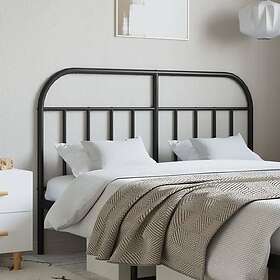vidaXL Huvudgavel metall svart 135 cm 353667