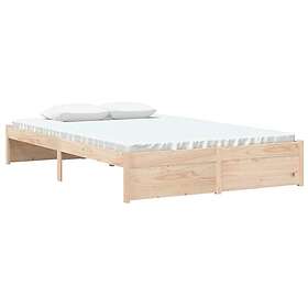 vidaXL Sängynrunko 120x200 cm massiv furu 833239