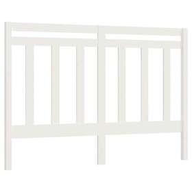 vidaXL Sänggavel vit 141x4x100 cm massiv furu 817786