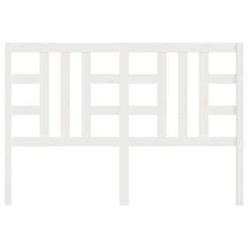 vidaXL Sänggavel vit 156x4x100 cm massiv furu 817846