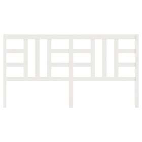 vidaXL Sängynpääty vit 186x4x100 cm massiv furu 817856